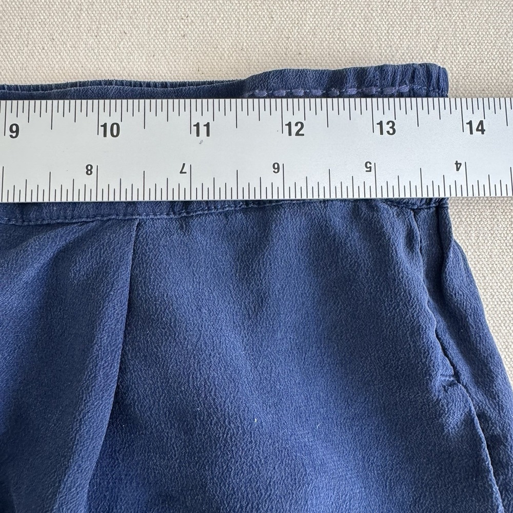 Johnny Was Women's Size XS Boho Wide Leg Silk Palazzo Pants Sapphire Blue Flowy - Picture 8 of 12
